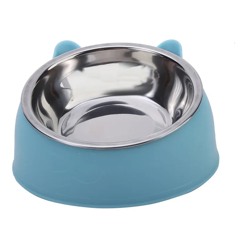 Inclined Kitten Puppy Food Feeding Bowls