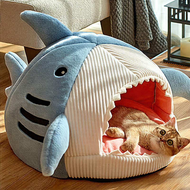 Shark cat nest
