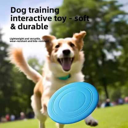 Pet toy bite-resistant training saucer