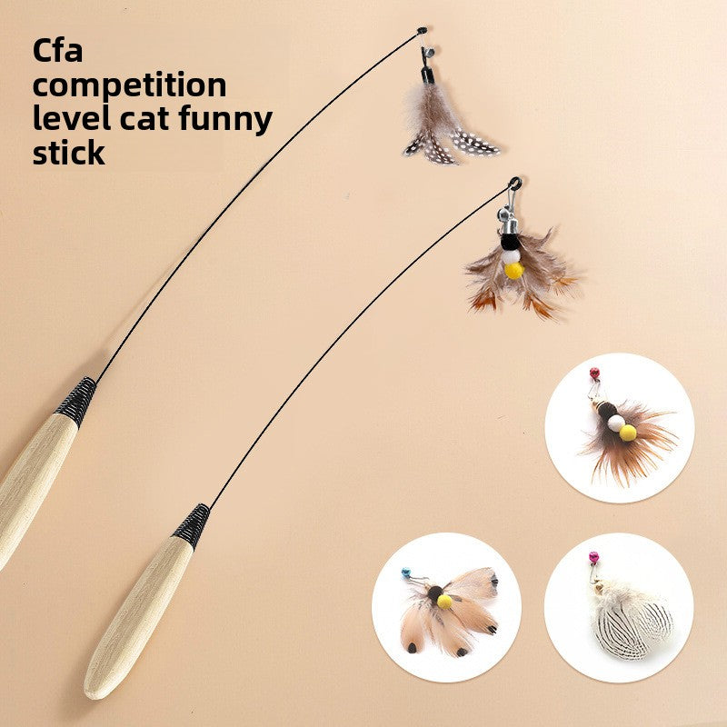 Feather Teaser Wand for Cats