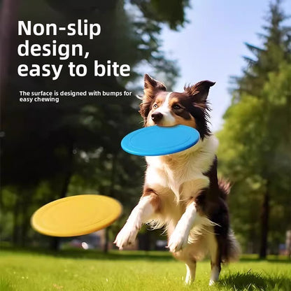 Pet toy bite-resistant training saucer