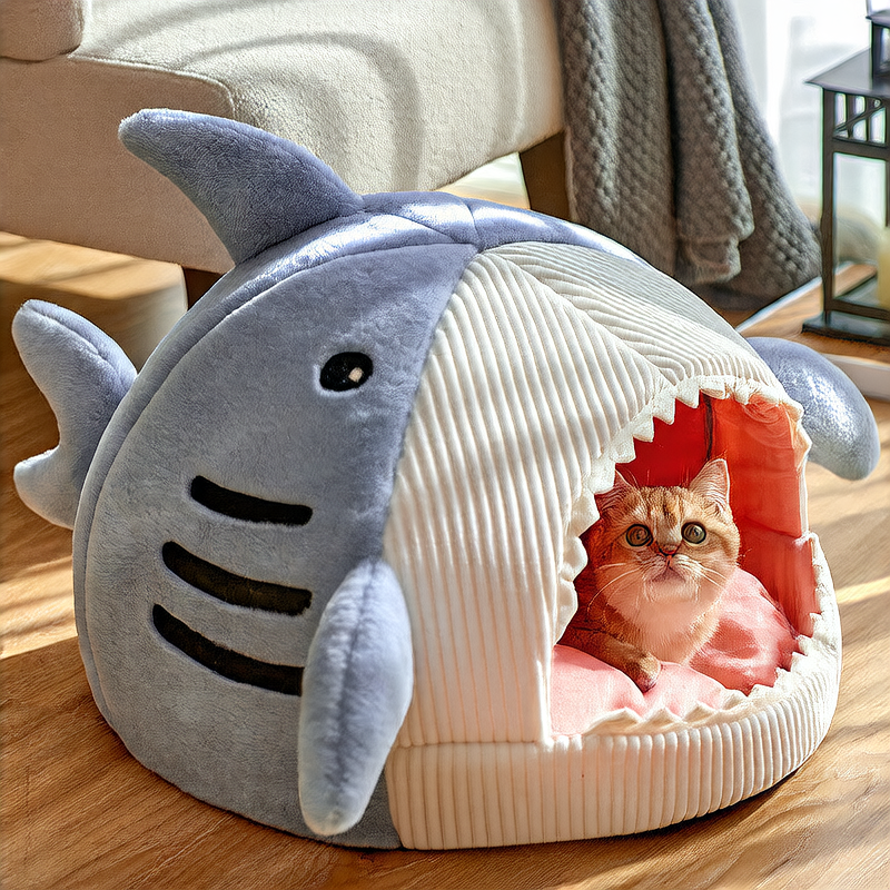 Shark cat nest