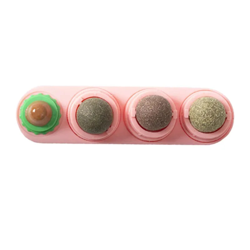 4 in 1 Rotating Catnip Silver Vine Ball 