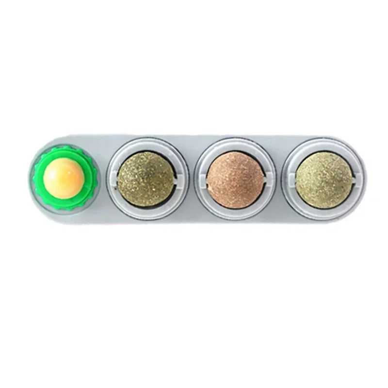 4 in 1 Rotating Catnip Silver Vine Ball 