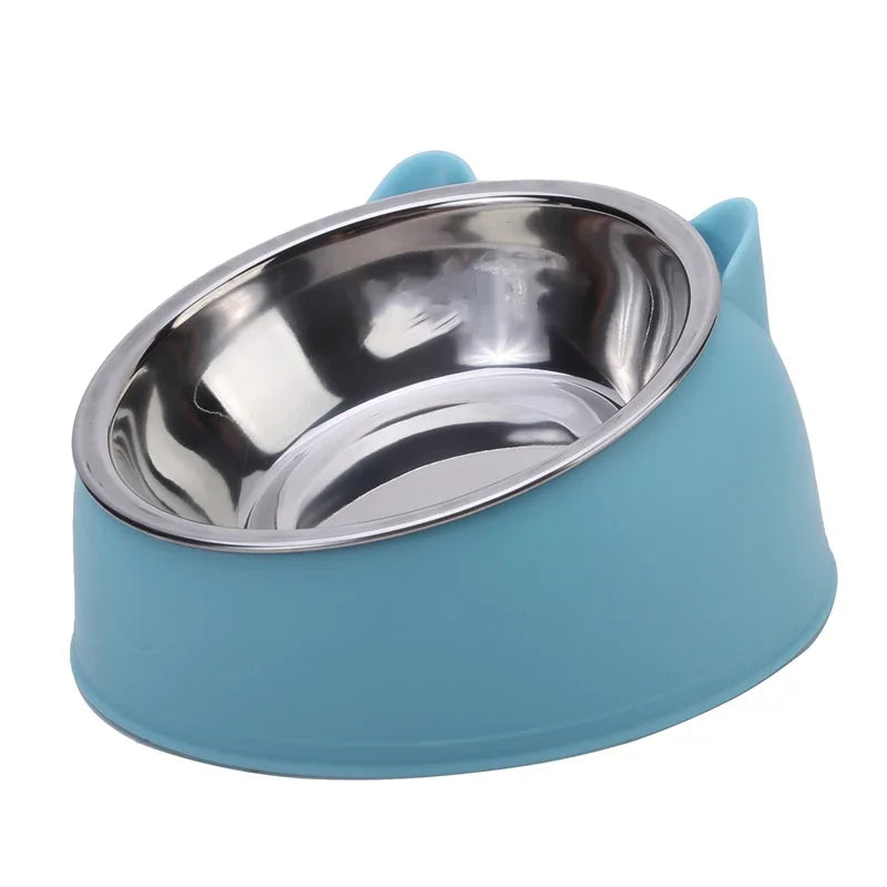  Inclined Kitten Puppy Food Feeding Bowls