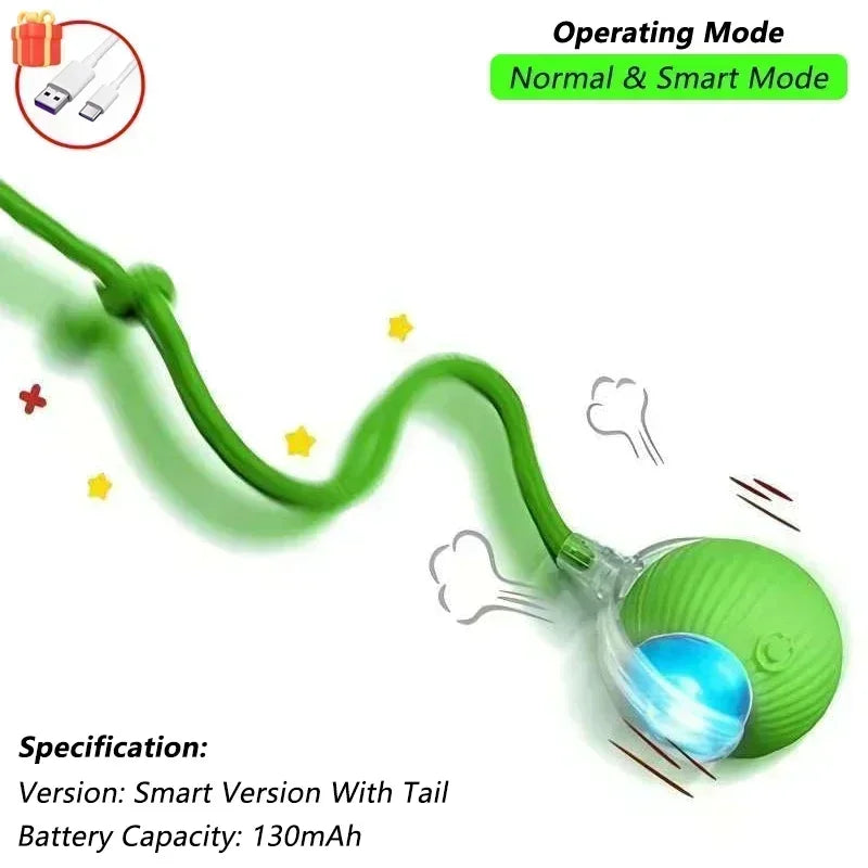  Automatic cat Rolling Ball with Tail