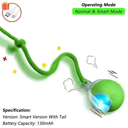  Automatic cat Rolling Ball with Tail