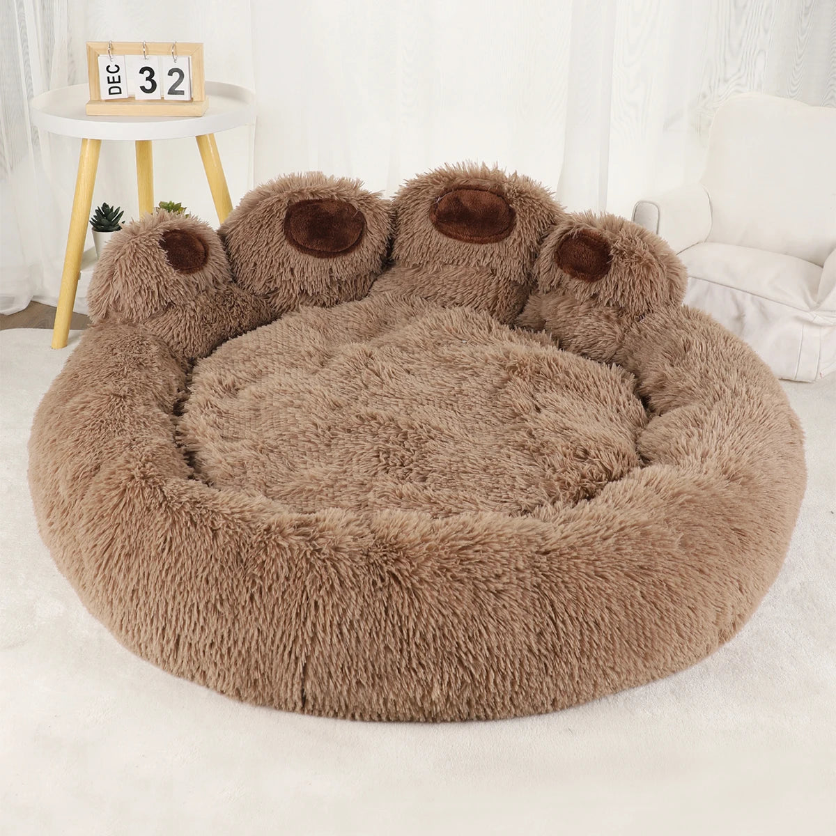 Fluffy Dog and Cats Bed Winter  Basket