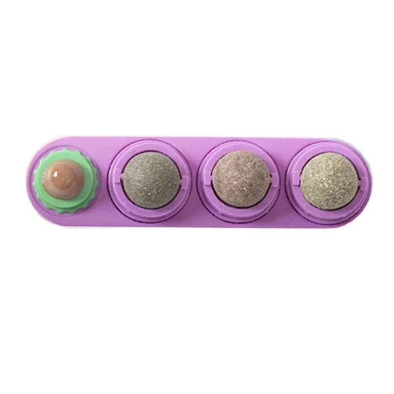 4 in 1 Rotating Catnip Silver Vine Ball 