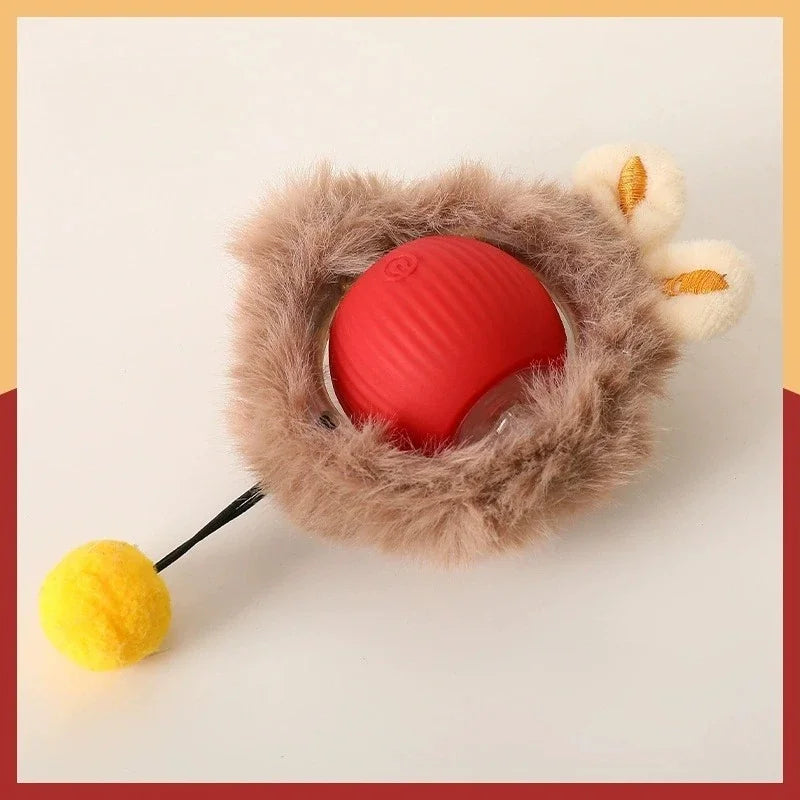  Automatic cat Rolling Ball with Tail