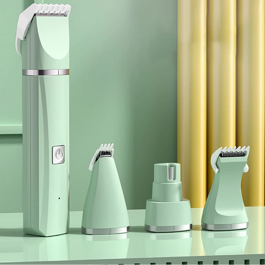 Dog Clipper Cat Hair Clippers Pet Grooming Haircut Nail Trimmer Set 4 in 1 Cordless Rechargeable Professional Pet Grooming Tool