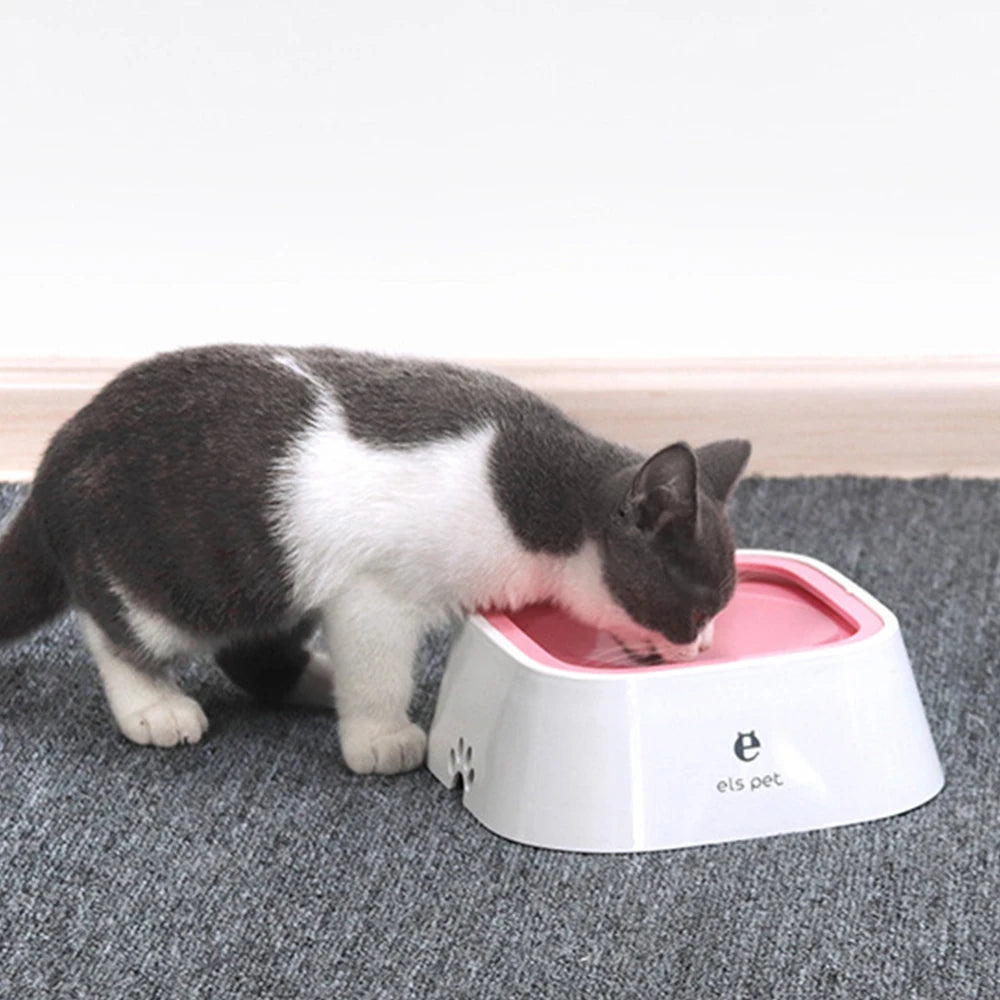  Dog Drinking Water Floating Bowl Non-Wetting 