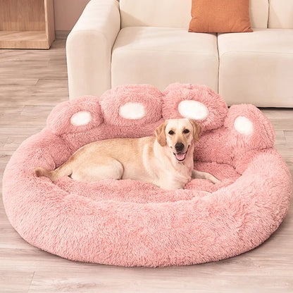 Fluffy Dog and Cats Bed Winter  Basket