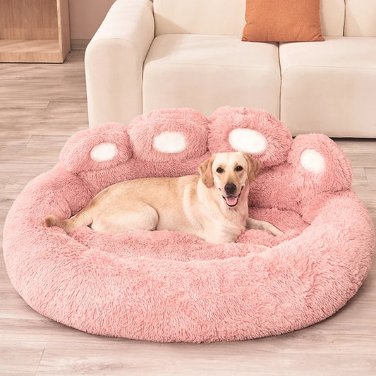 Fluffy Dog and Cats Bed Winter  Basket