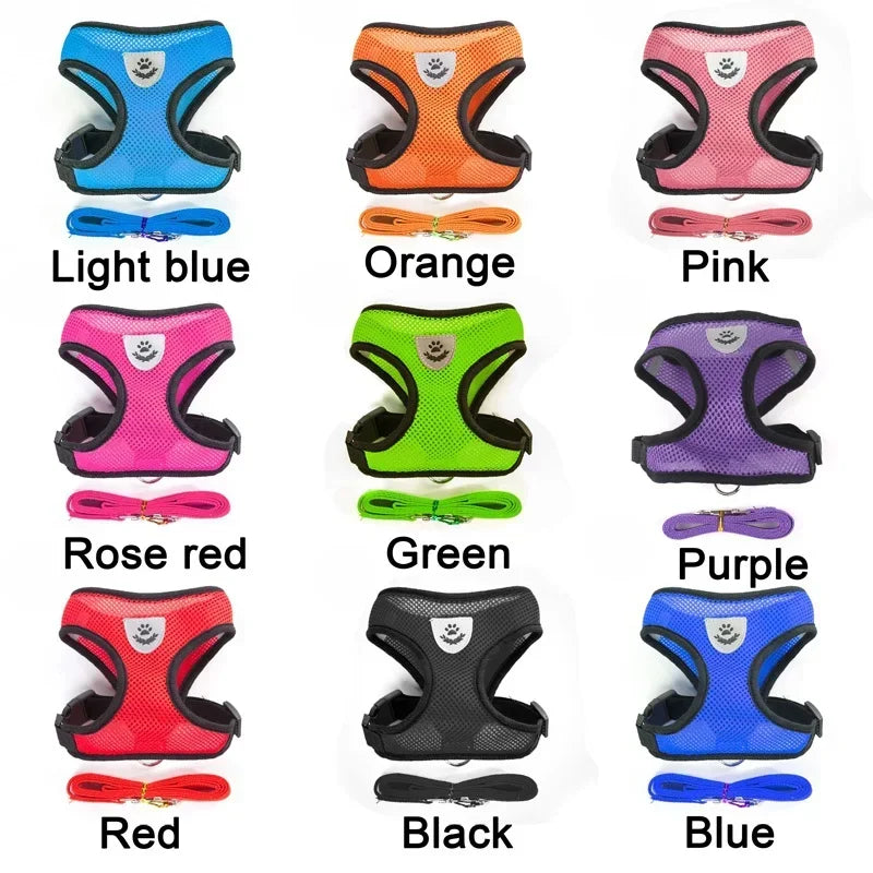  Puppy Harness Adjustable Vest