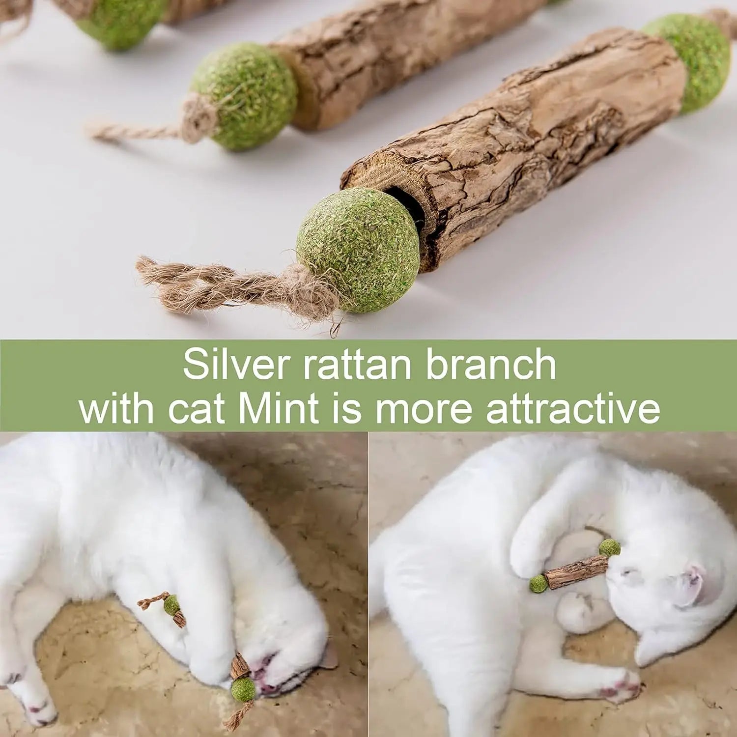 1Pc Cat Cleaning Teeth Pure Natural Catnip