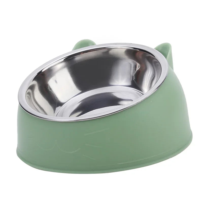  Inclined Kitten Puppy Food Feeding Bowls