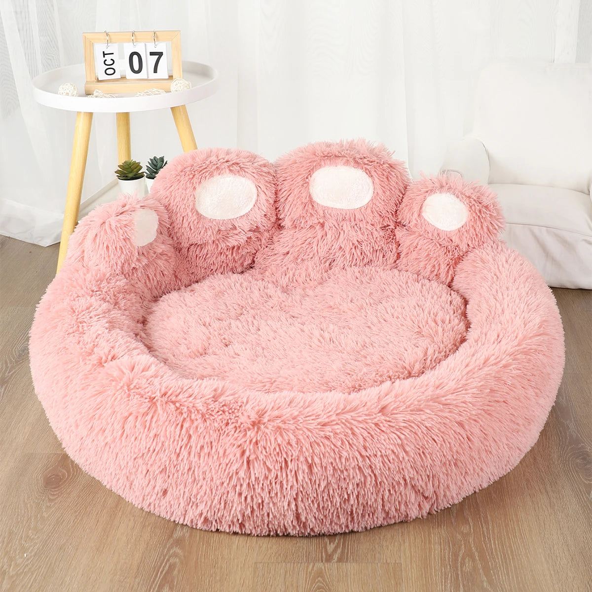 Fluffy Dog and Cats Bed Winter  Basket