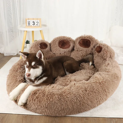 Fluffy Dog and Cats Bed Winter  Basket
