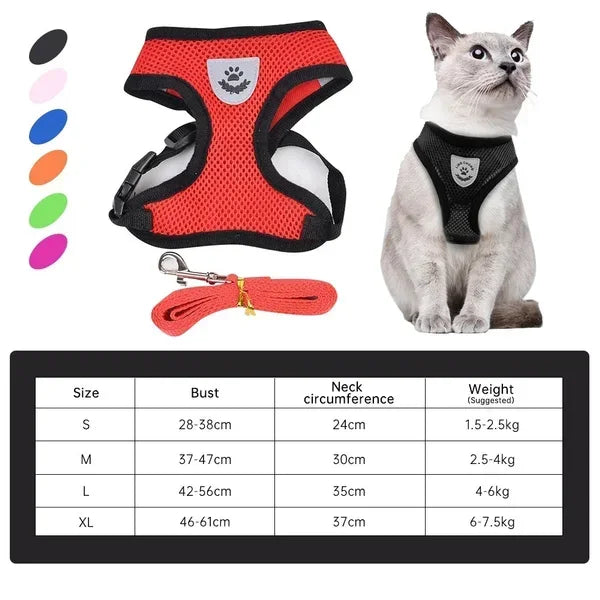  Puppy Harness Adjustable Vest