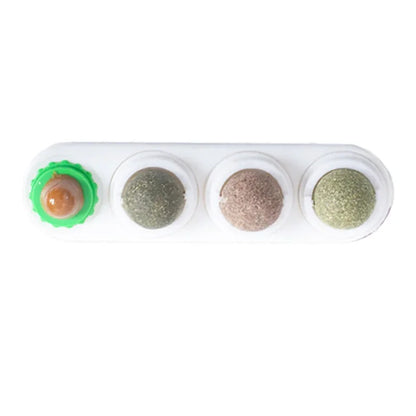4 in 1 Rotating Catnip Silver Vine Ball 