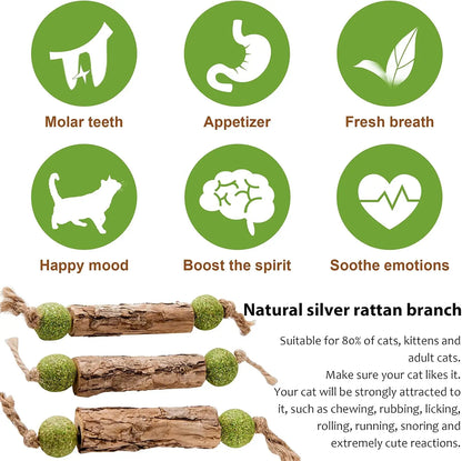1Pc Cat Cleaning Teeth Pure Natural Catnip