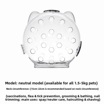 Adjustable Pet Safety Collar for Grooming