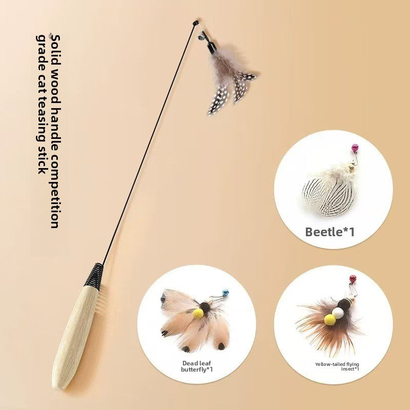 Feather Teaser Wand for Cats