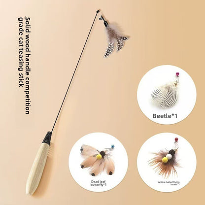 Feather Teaser Wand for Cats